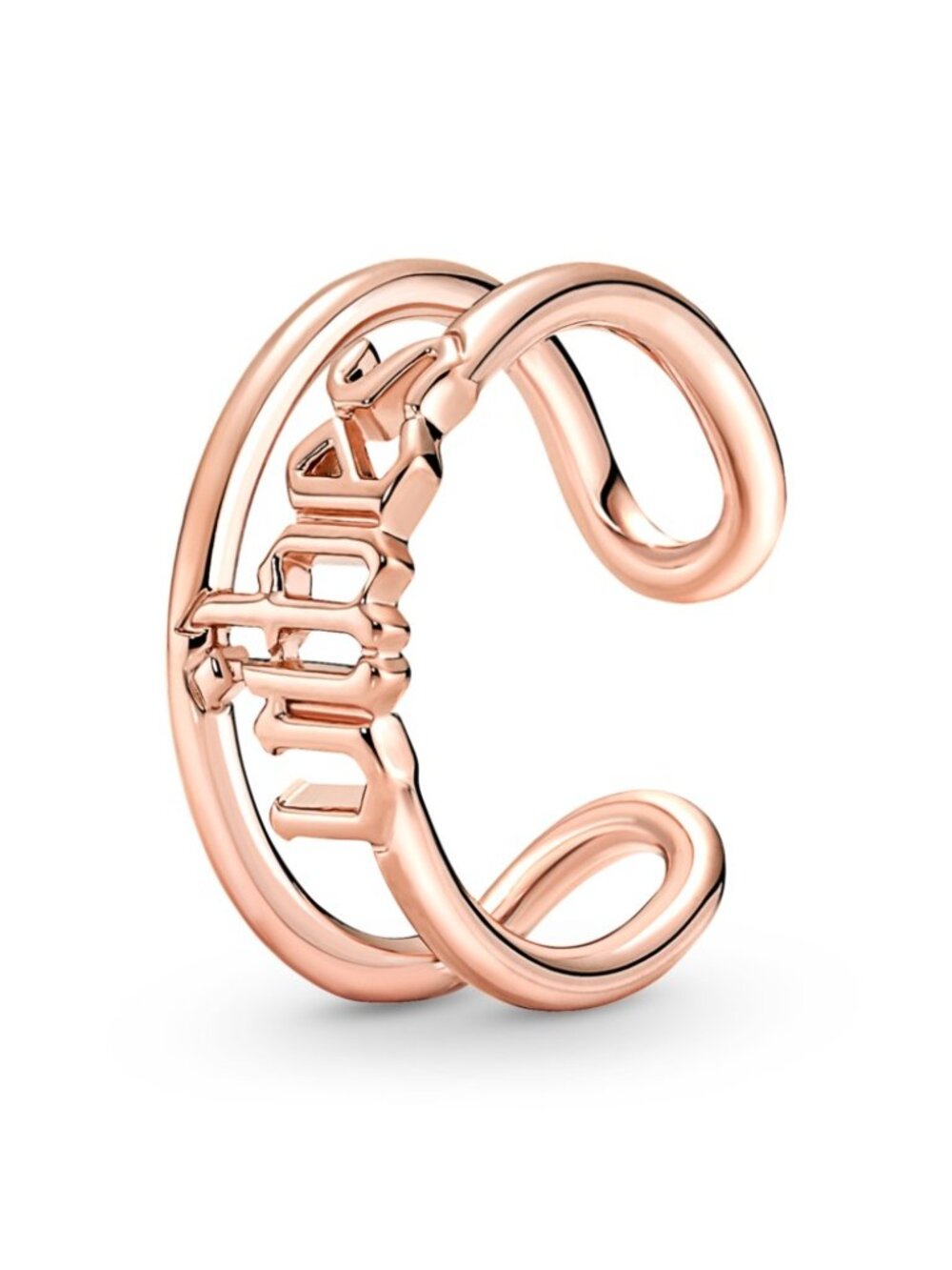 rose Gold Plate Vibes Open Ring